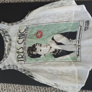 Audrey Hepburn tank size S